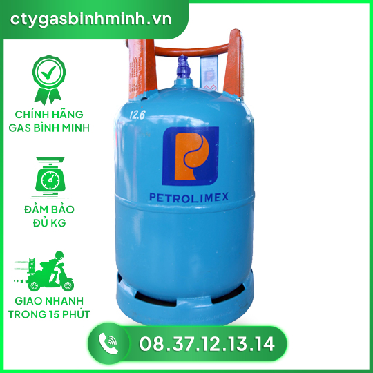 Gas Petrolimex 12kg Xanh Cam.
