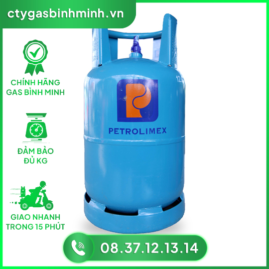 Gas Petrolimex 12kg Xanh Biển.