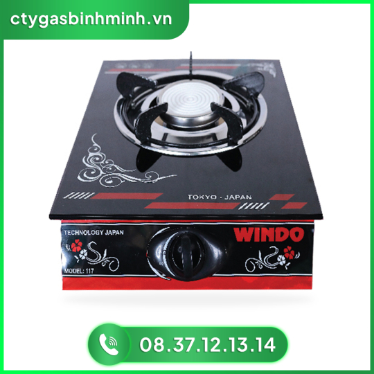 Bếp Gas Đơn WINDO 117 Mặt Kính