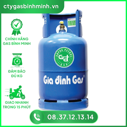  Gas Gia đình Xanh Sell 12kg Bình Minh